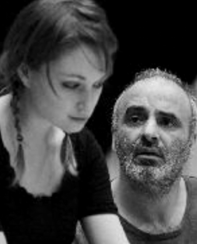 Lizzy Watts as Kelly and Peter Polycarpou as Ibrahim - Photo: Marc Brenner