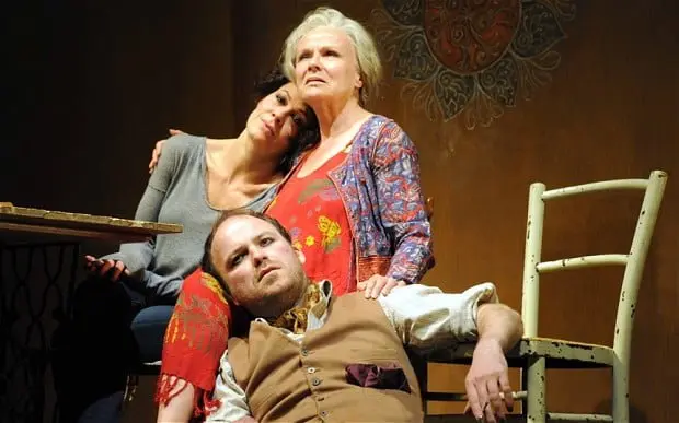 Helen McCrory as Libby (left), Julie Walters as Judy (centre), Rory Kinnear as Nick (right) - Photo: Catherine Ashmore