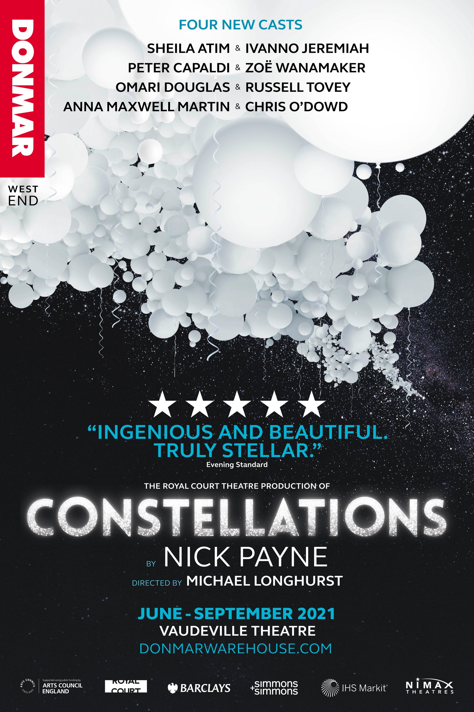 Read more about the article NEWS: Constellations to open                                                  at the Vaudeville June 2021