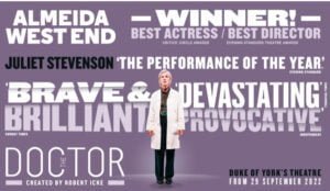 Read more about the article NEWS: The Doctor directed by Robert Icke September 2022