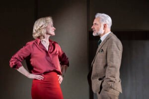 Anne-Marie Duff as Regina Giddens and Mark Bonnar as Benjamin Hubbard    (Photo: Johan Persson)