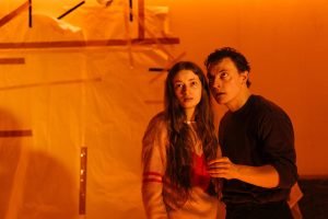 Keenia Devriendt as  Nadya and Jack Bandeira as Sashko.  (Photo: Helen Murray)