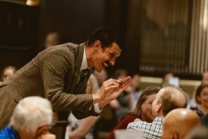Rob Langston as Basil Faulty (Photo: Rosie Powell)