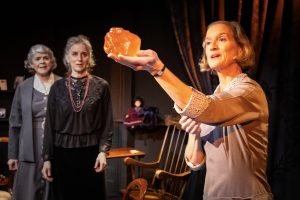 Julia Watson as Lucy Amorest, Abigail Thaw as   Agatha Payne and Catherine Cusack as May Beringer.  (Photo: Carla Joy Evans)